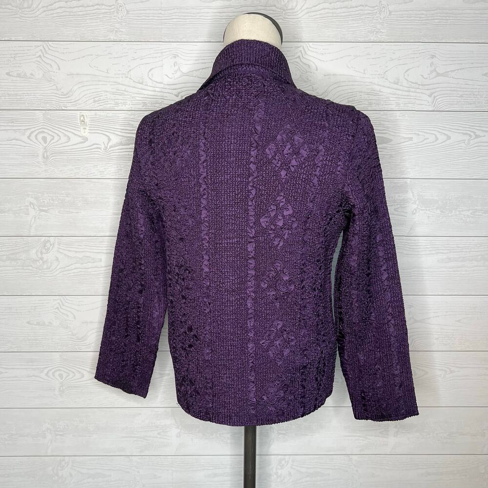 Magic It Fits Rhinestone Zipper Jacket size M/L - Picture 4 of 9